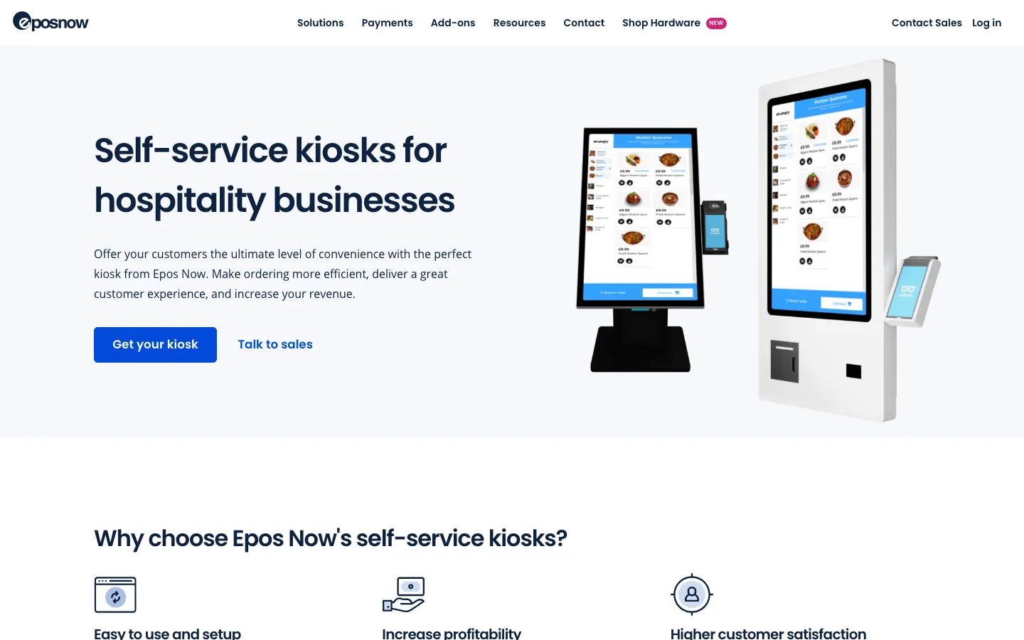 Epos Now Self-Service Kiosks's website, eposnow.com, on 12 Oct 2026
