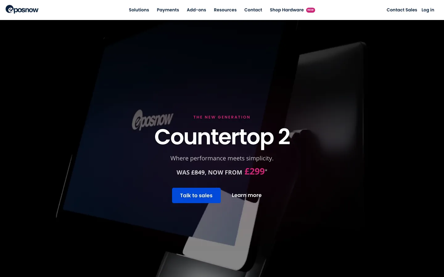 Epos Now's website, eposnow.com, on 12 Oct 2026