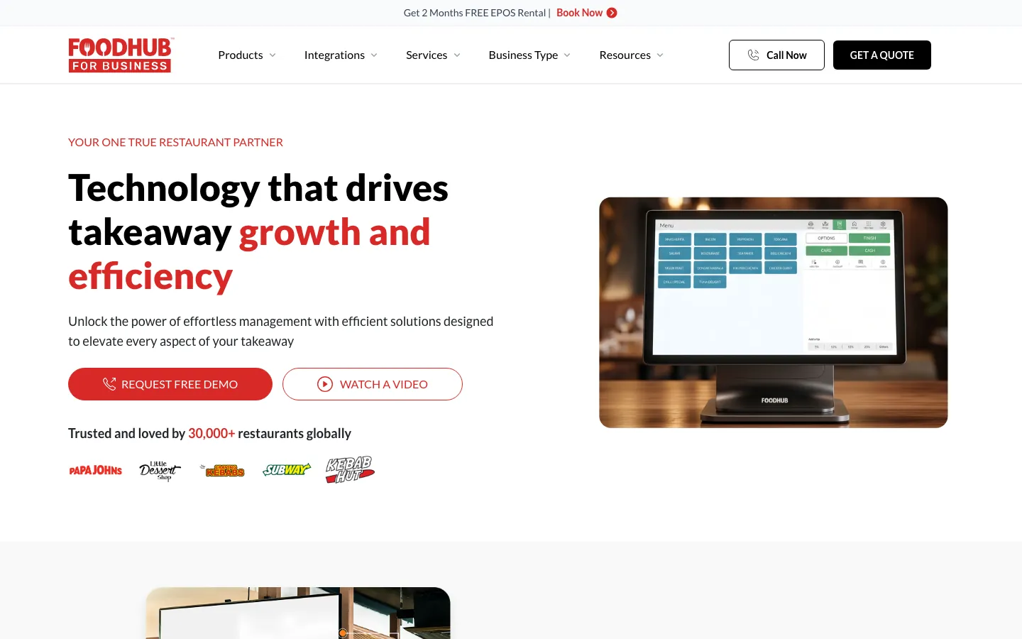 Foodhub for Business's website, foodhubforbusiness.com, on 12 Oct 2026