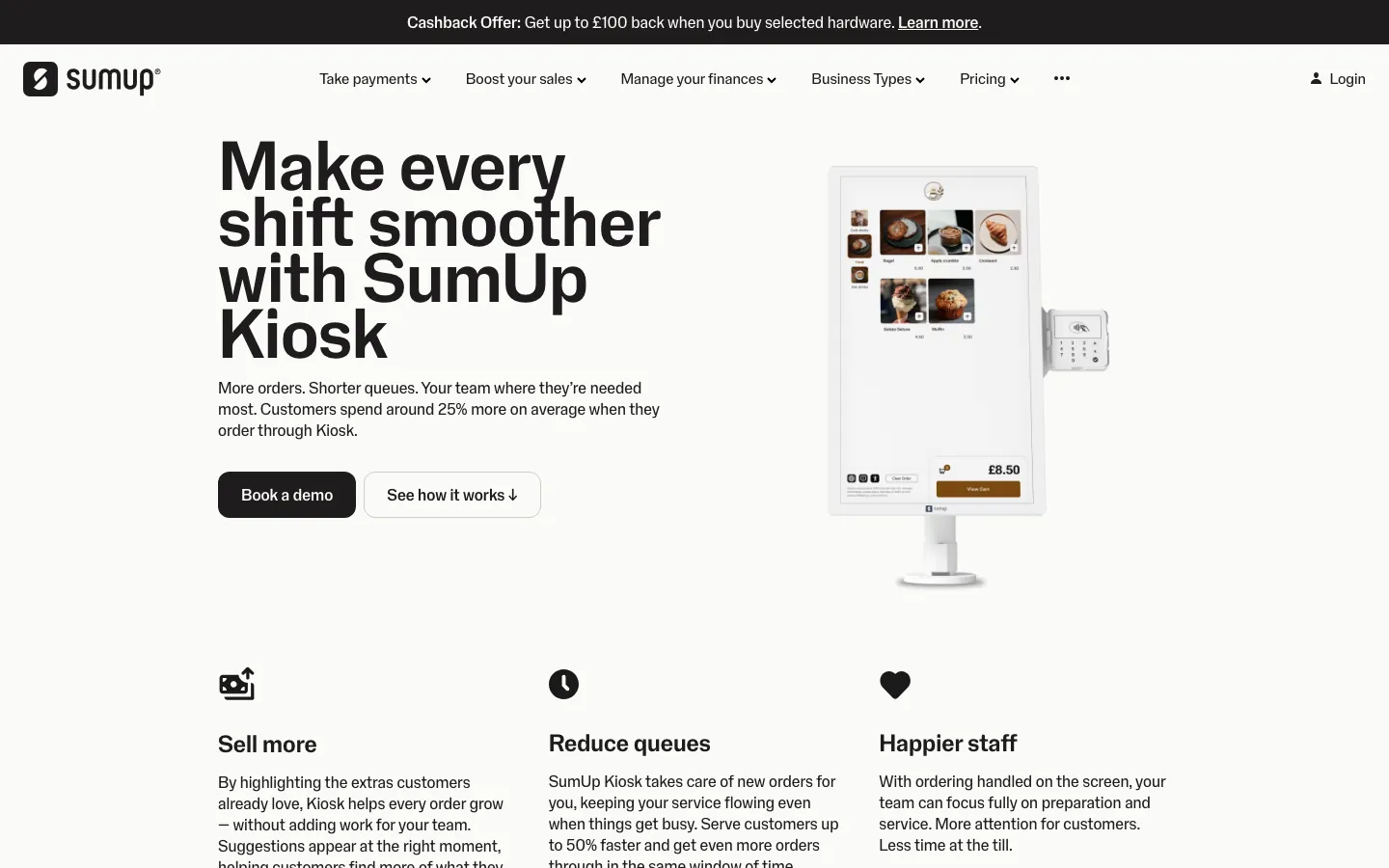 SumUp Kiosk's website, sumup.com, on 12 Oct 2026