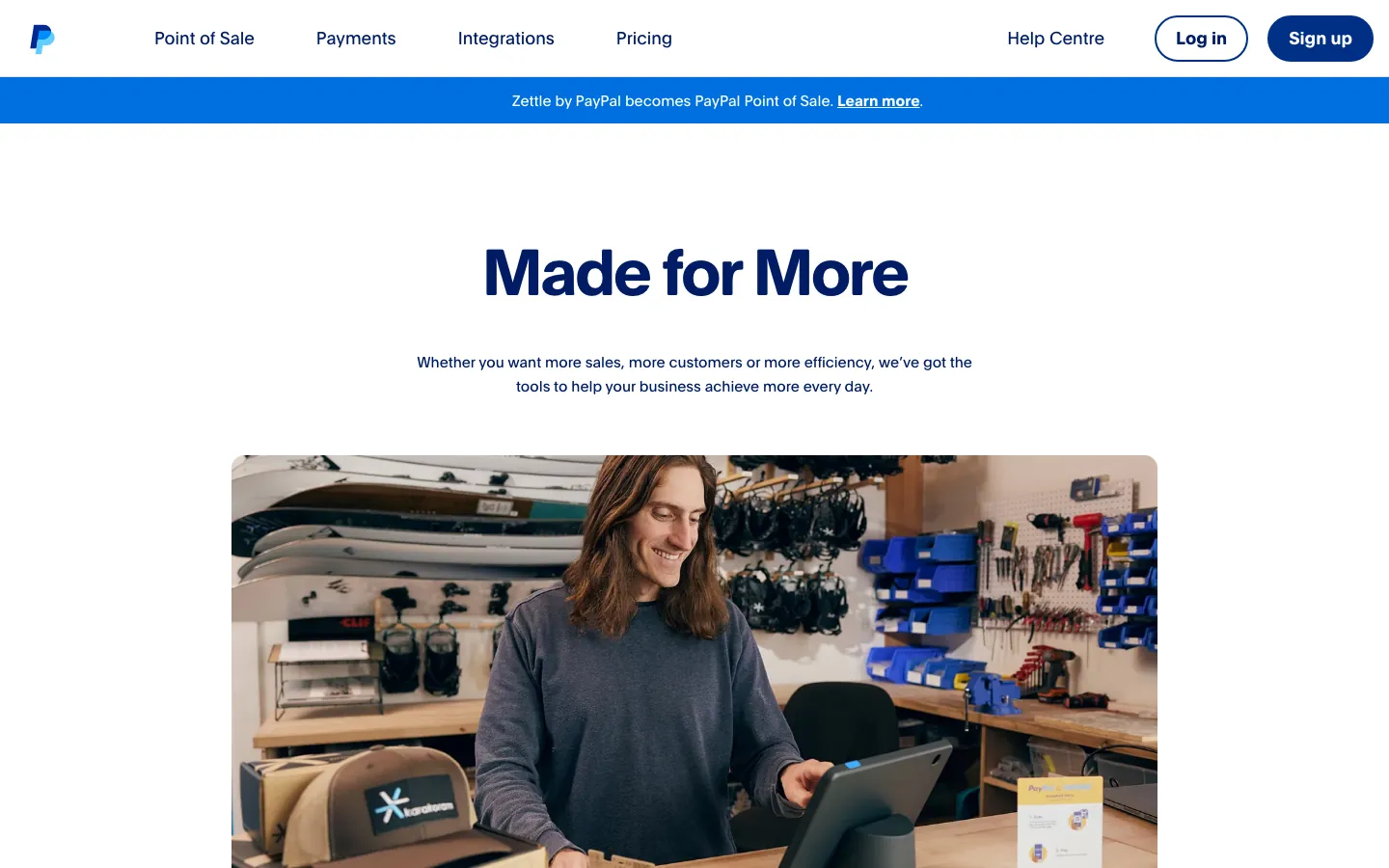PayPal POS (Zettle)'s website, zettle.com, on 12 Oct 2026